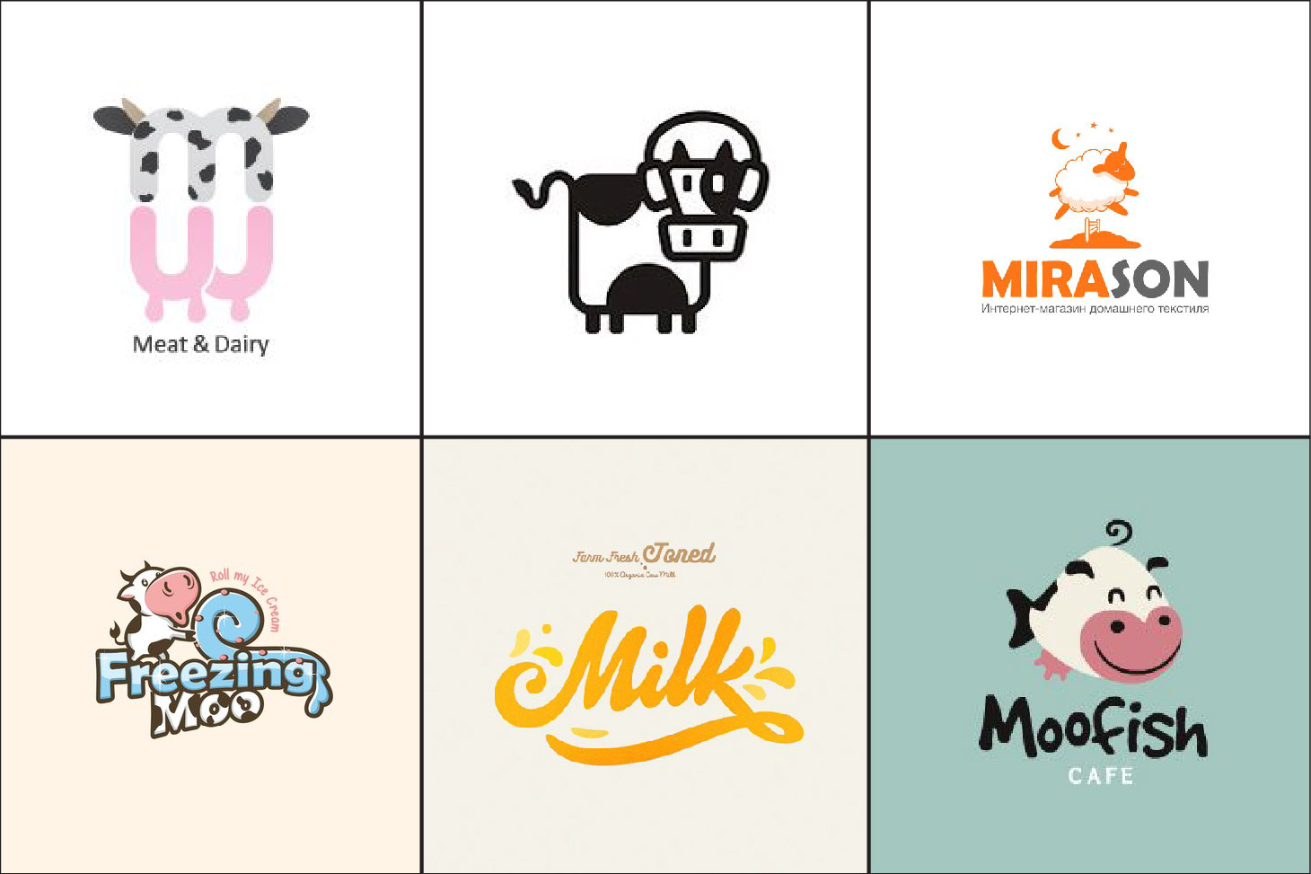logo cửa hàng sữa
