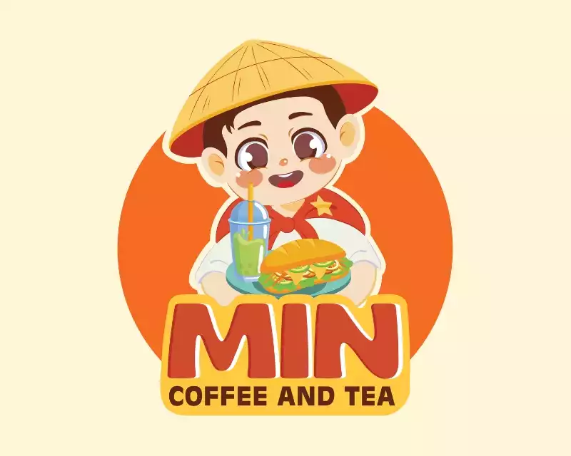 THIẾT KẾ LOGO MIN COFFEE AND TEA