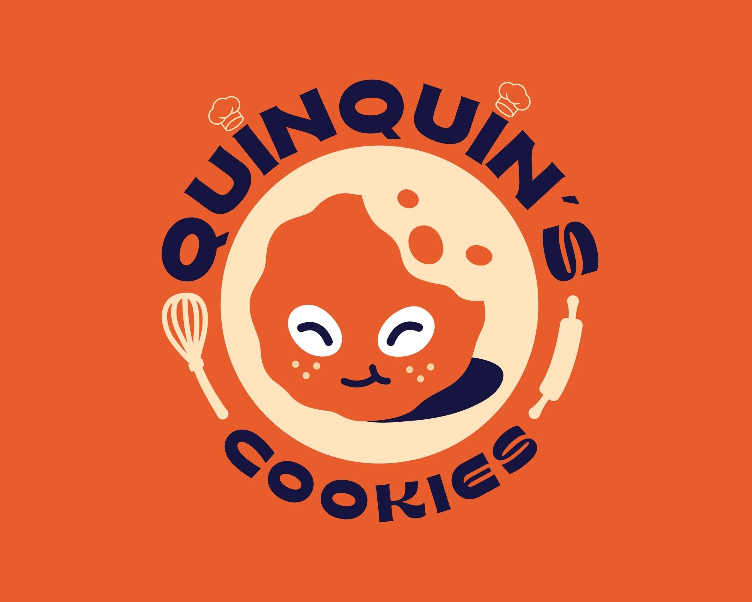 THIẾT KẾ LOGO QUIN QUIN'S COOKIES