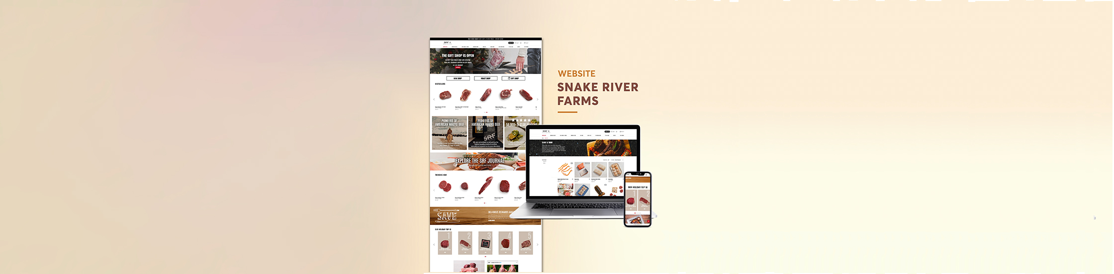 Thiết kế Website Snake River Farms
