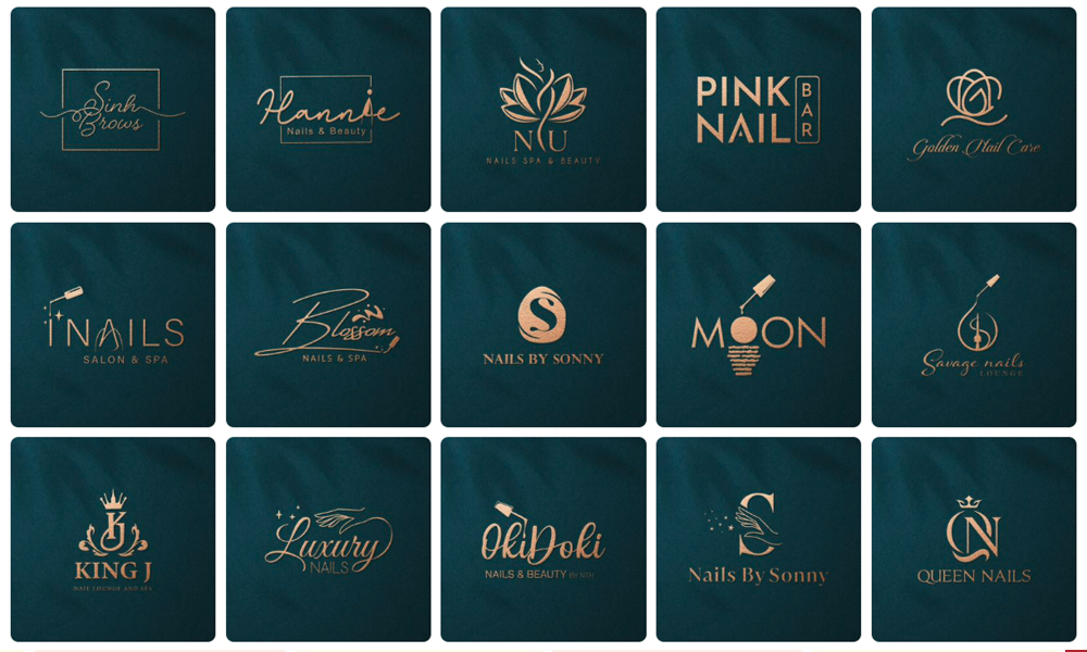 17 mẫu thiết kế logo nail ấn tượng và cách thiết kế logo nail đẹp