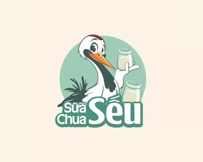 THIẾT KẾ LOGO SỮA CHUA SẾU