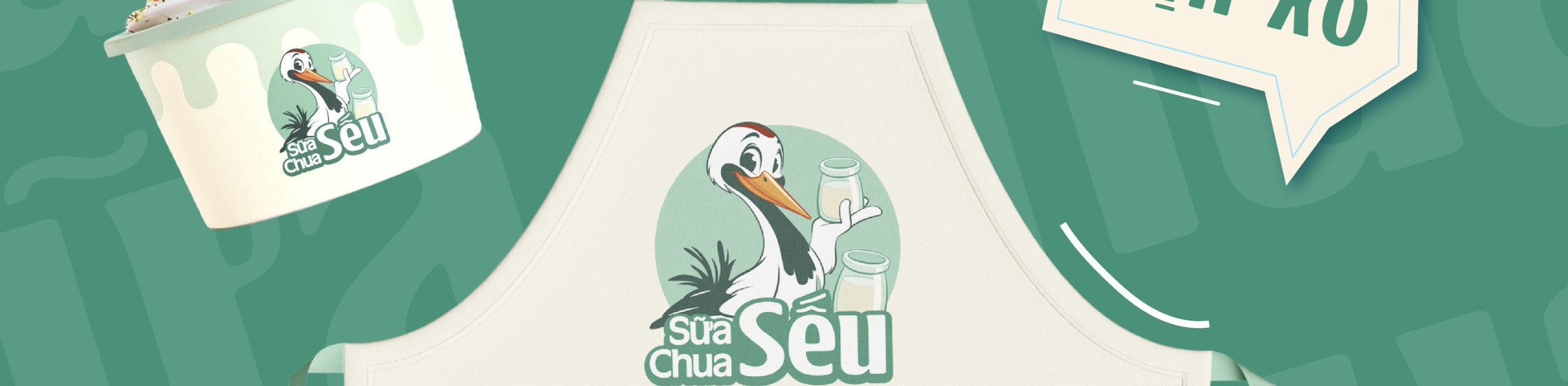 THIẾT KẾ LOGO SỮA CHUA SẾU