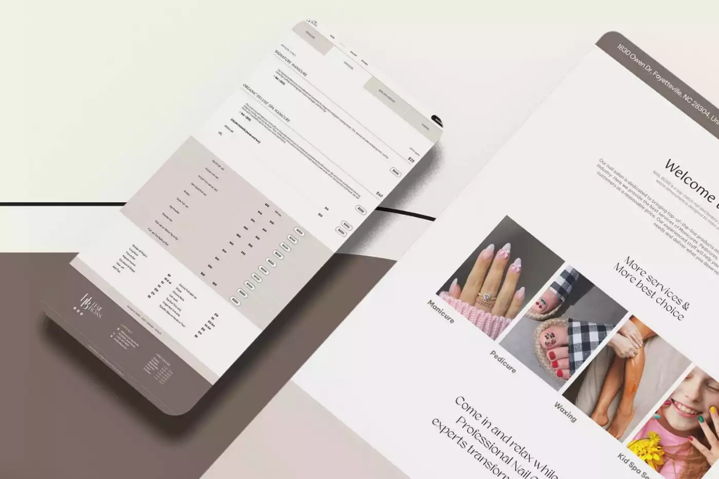 7+ MẪU THIẾT KẾ WEBSITE TIỆM NAIL SANG, XỊN, MỊN