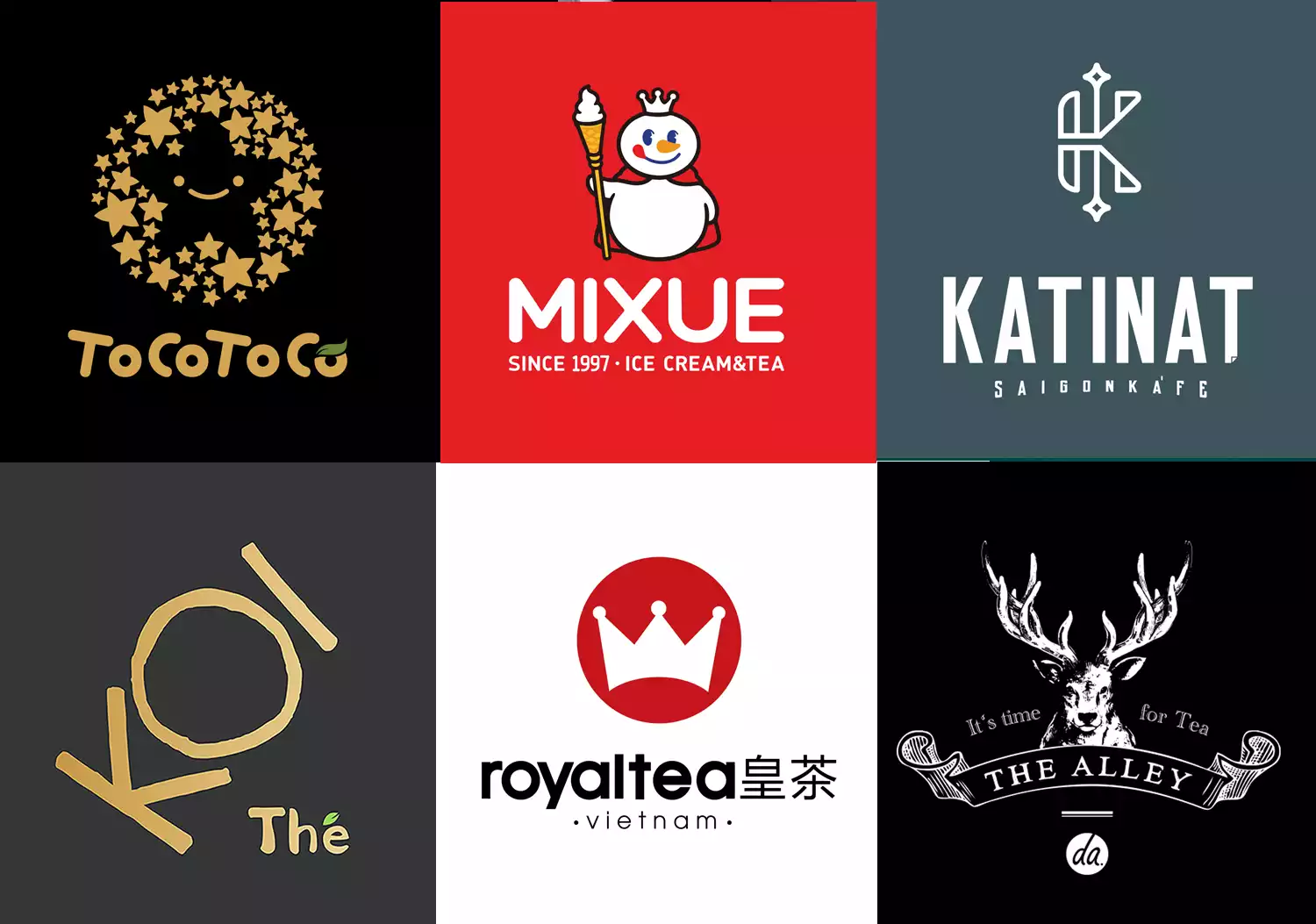 Top những thiết kế logo trà sữa nổi tiếng và ấn tượng