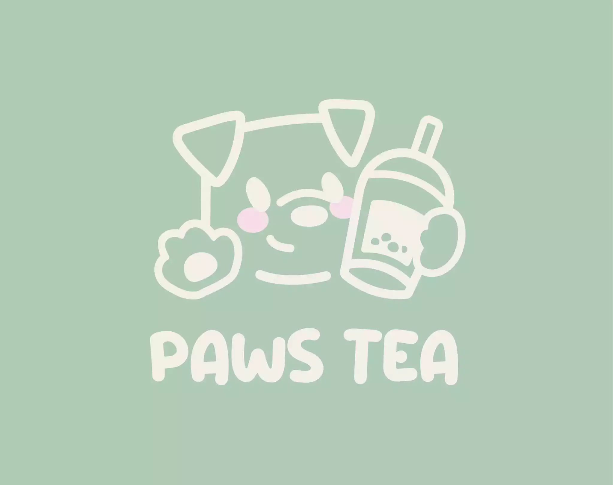 THIẾT KẾ LOGO DỰ ÁN PAWS TEA