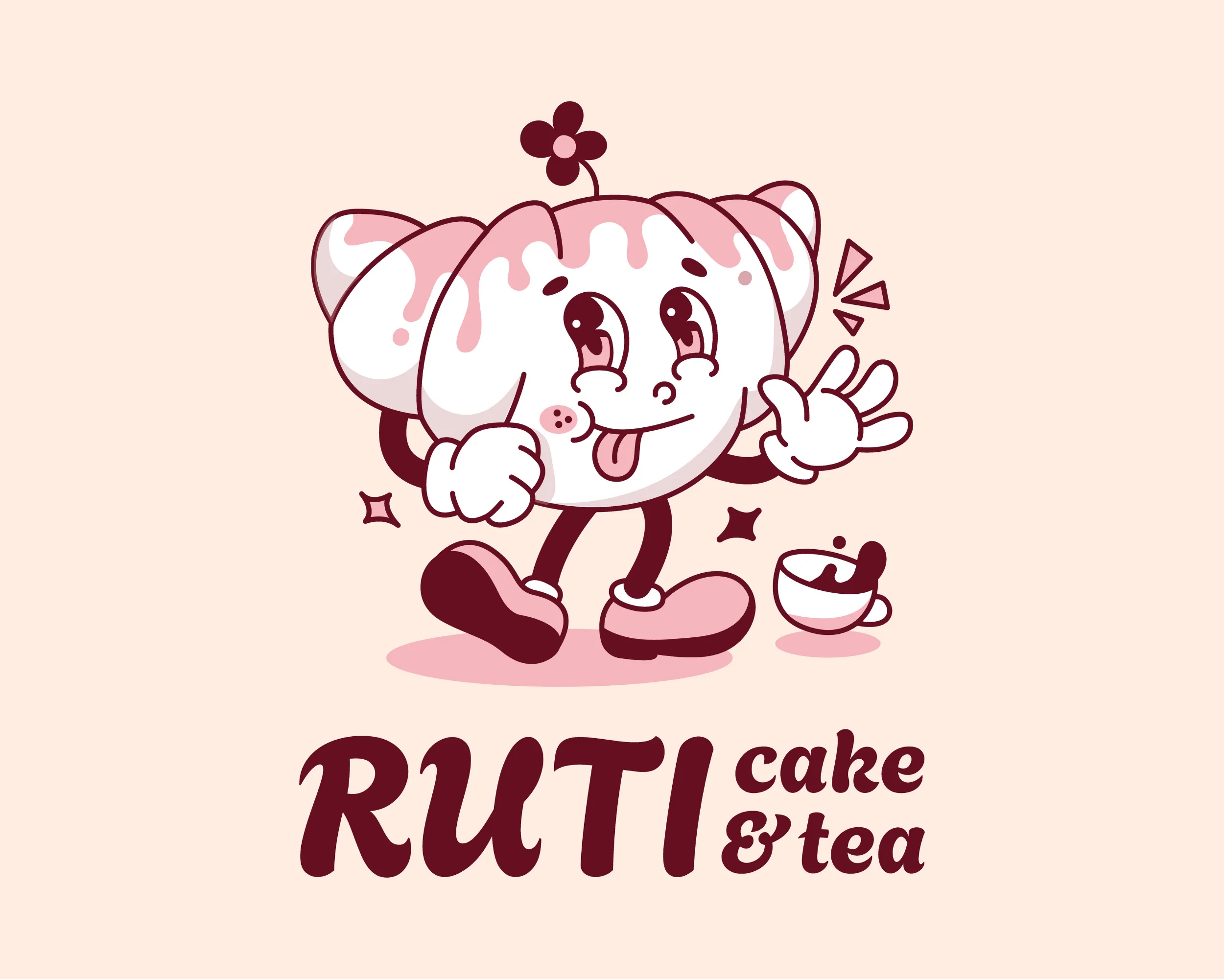 THIẾT KẾ LOGO RUTI CAKE & TEA