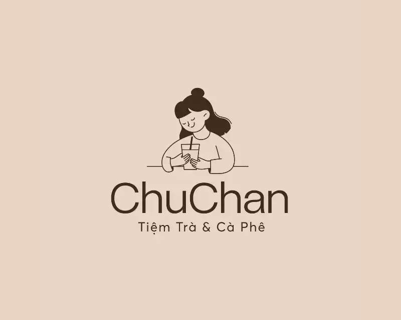 THIẾT KẾ LOGO TIỆM TRÀ VÀ CÀ PHÊ CHUCHAN