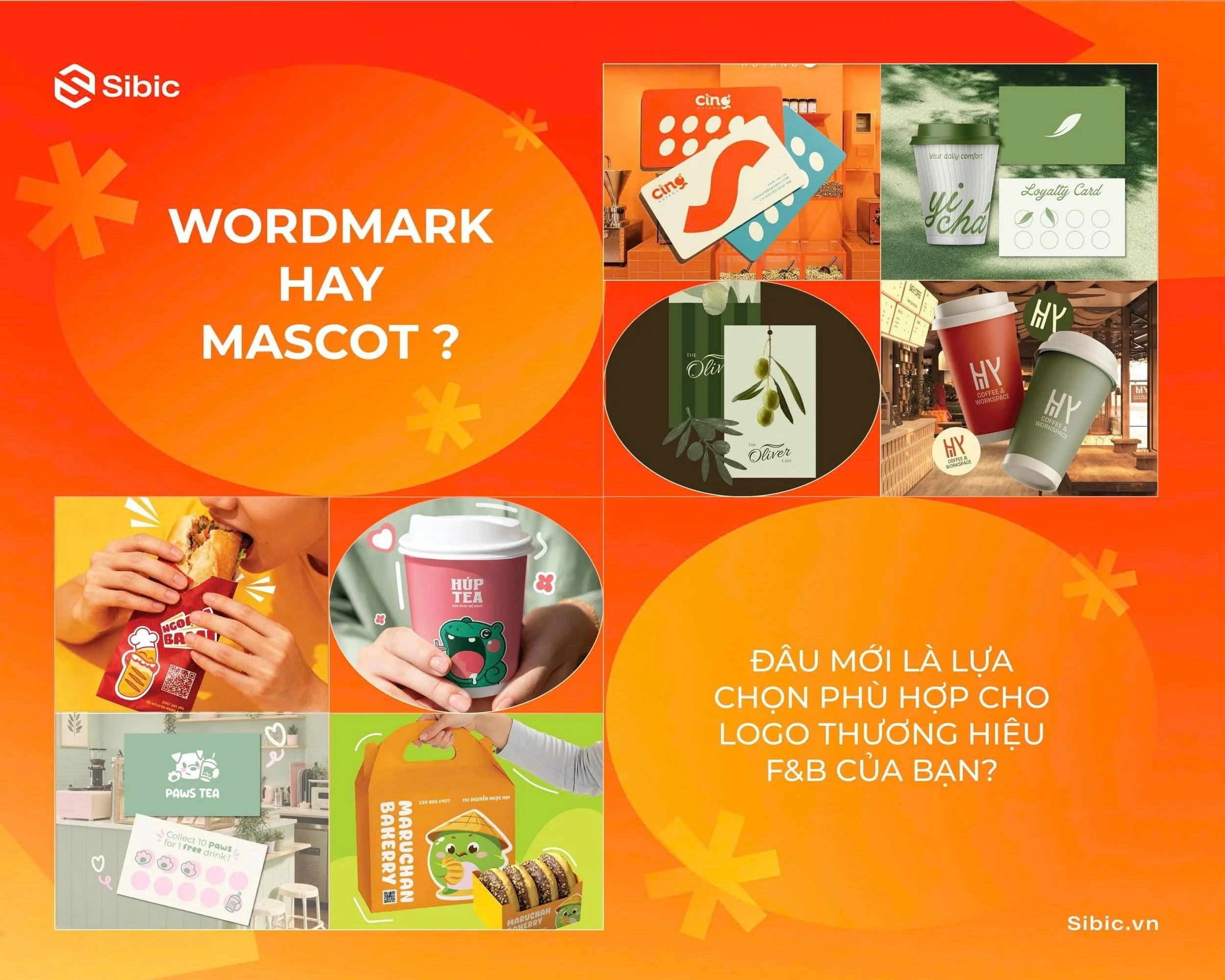 LOGO MASCOT HAY LOGO WORDMARK? ĐÂU LÀ KIỂU LOGO PHÙ HỢP CHO THƯƠNG HIỆU F&B CỦA BẠN?