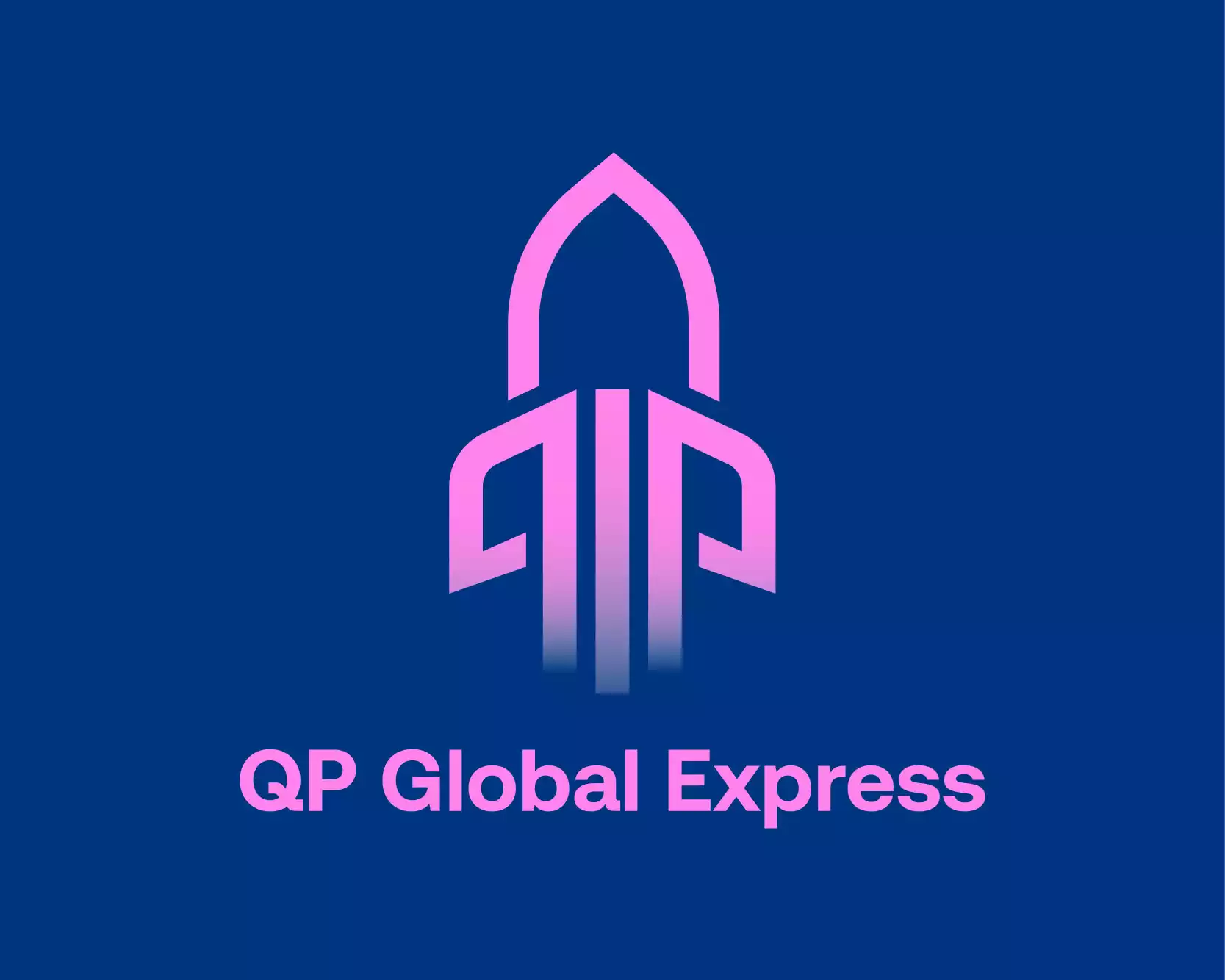 THIẾT KẾ LOGO SỰ ÁN LOGISTIC QP GLOBAL EXPRESS