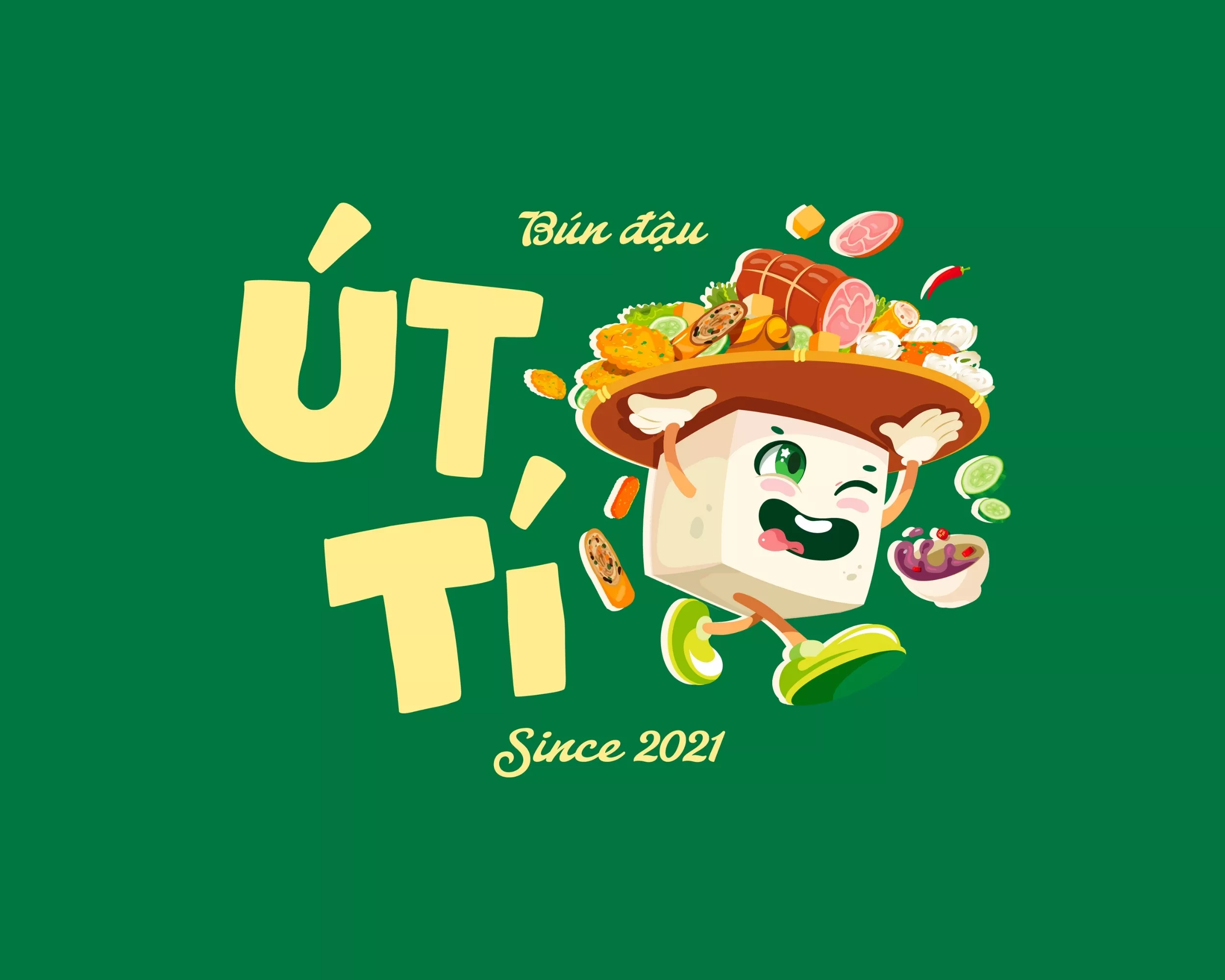 THIẾT KẾ LOGO BÚN ĐẬU ÚT TÍ