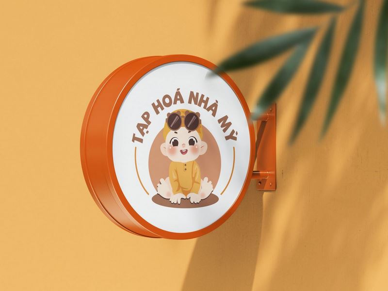 Thiết kế Logo Tạp Hóa Nhà Mỳ