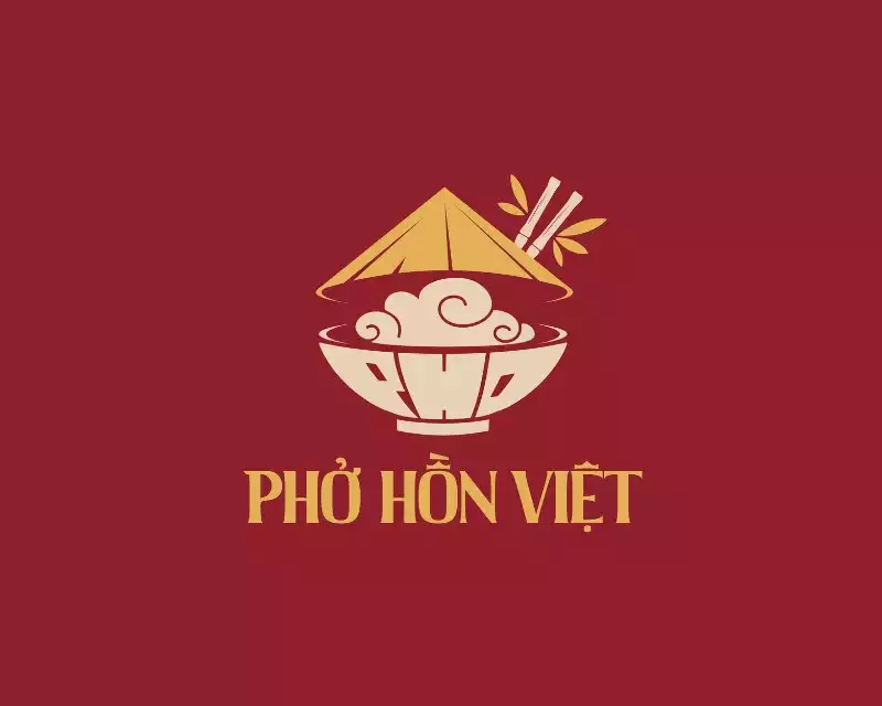 THIẾT KẾ LOGO THƯƠNG HIỆU PHỞ HỒN VIỆT