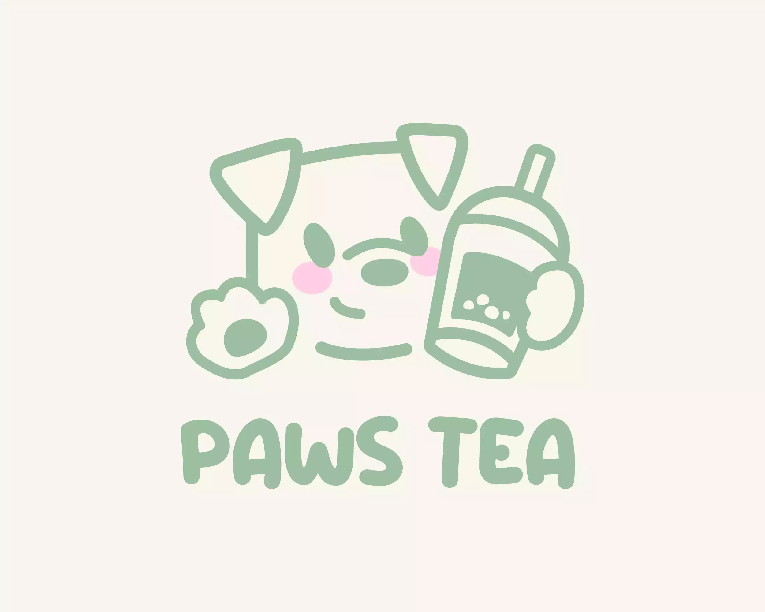 THIẾT KẾ LOGO PAWS TEA