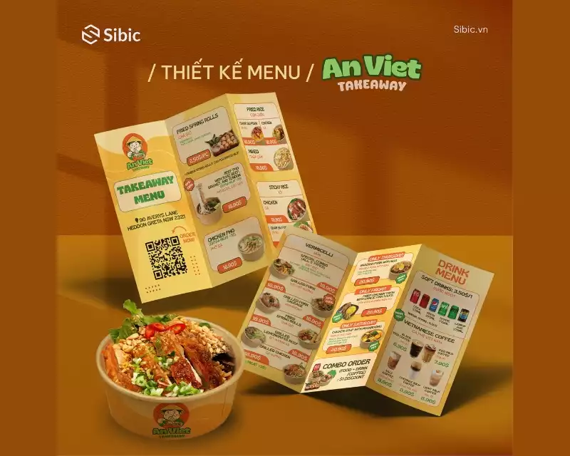 THIẾT KẾ MENU AN VIỆT TAKE A WAY