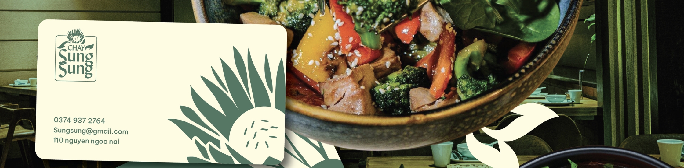 THIẾT KẾ LOGO NHÀ HÀNG CHAY SUNG SUNG