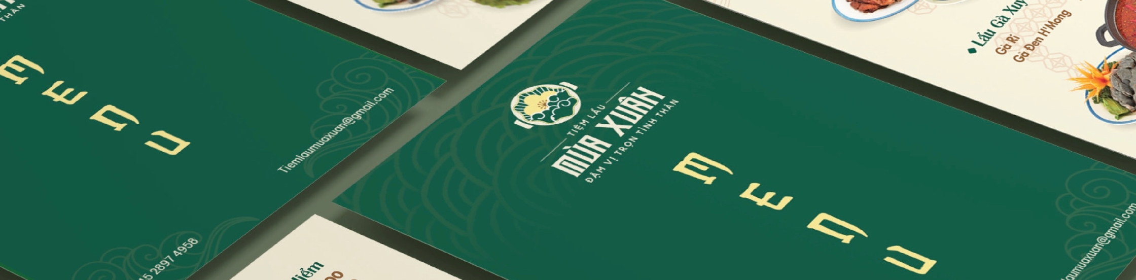 THIẾT KẾ LOGO TIỆM LẨU MÙA XUÂN